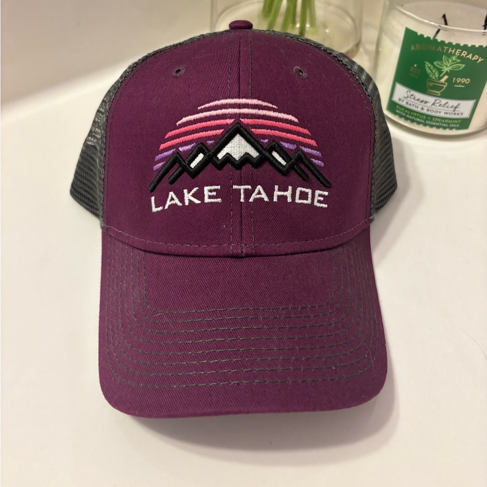 Lake Tahoe Purple Trucker Hat